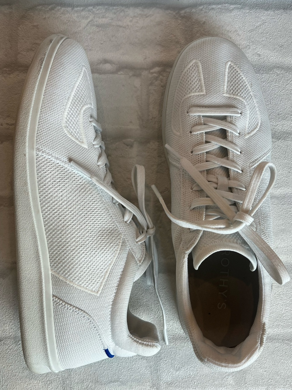 Rothy's RS01 White Knit Men's Lace-Up Sneakers